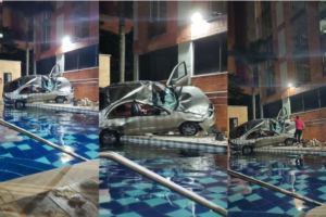 Impactante conductora de carro que cayo a una piscina en El Poblado de Medellin habria sufrido un infarto detalles del accidente3 » Medellín